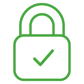 lock with checkmark icon