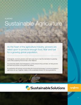 Sustainable Agriculture Almond Brochure