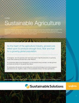 Sustainable Agriculture Corn Brochure