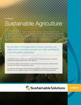 Sustainable Agriculture Soybean Brochure